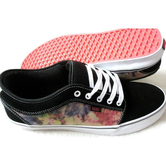 Vans Men's Skate Chukka Low Tie Dye Terry Black Multi Skate shoes Sizes NIB - Picture 1 of 5